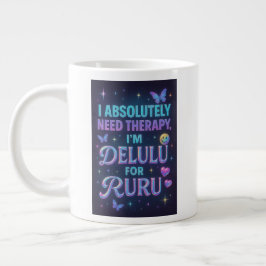 Ik heb absoluut therapie nodig, ik ben delulu voor grote koffiekop