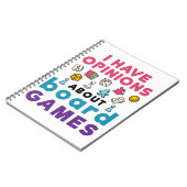 Ik heb adviezen over bordspelletjes notitieboek (Linkerzijde)