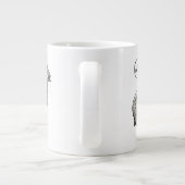 Ik heb adviezen (parelhoenders) grote koffiekop (Achterkant)