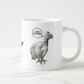 Ik heb adviezen (parelhoenders) grote koffiekop (Rechts)