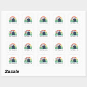 Ik heb afval op je grappige possum meme vierkante sticker (Vel)