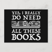 Ik heb al die boeken echt nodig briefkaart (Voorkant)