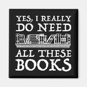 Ik heb al die boeken echt nodig magneet (Voorkant)