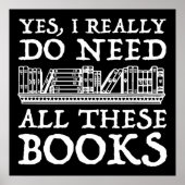 Ik heb al die boeken echt nodig poster (Voorkant)