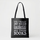 Ik heb al die boeken echt nodig tote bag (Voorkant)