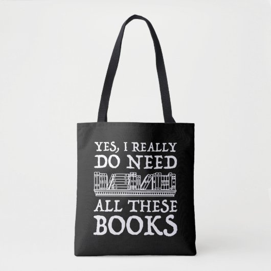 Ik heb al die boeken echt nodig tote bag (Voorkant)