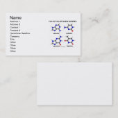 Ik heb al mijn basen bedekt (nucleobases) visitekaartje (Voorkant / Achterkant)