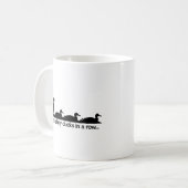 Ik heb al mijn eenden in een rij... koffiemok (Voorkant links)