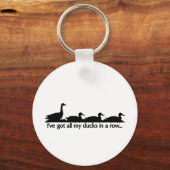 Ik heb al mijn eenden in een rij... sleutelhanger (Voorkant)