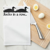 Ik heb al mijn eenden in een rij... theedoek (Quarter Fold)