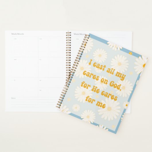 Ik heb al mijn zorgen op God Christelijk Planner g (Display)
