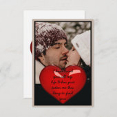 Ik heb al m'n hele leven van je gehouden. bedankkaart (Voorkant / Achterkant)