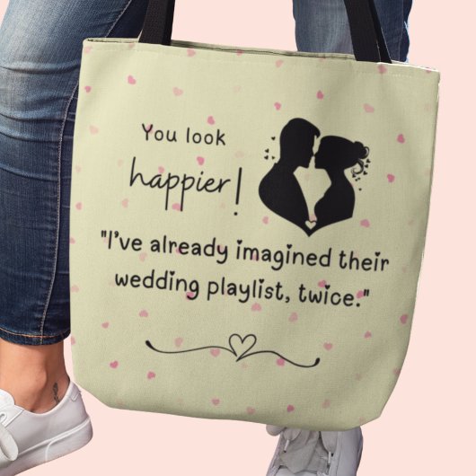 Ik heb al twee keer hun bruiloft playlist voorgest tote bag