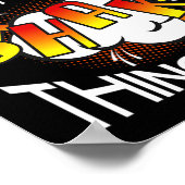 Ik heb alleen aanvallen als ik dingen wil opschudd poster (Hoek)