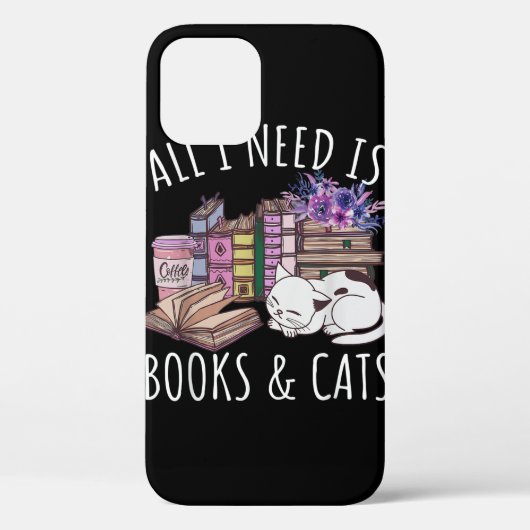 Ik heb alleen boeken en kattenkat nodig. Case-Mate iPhone case (Achterkant)