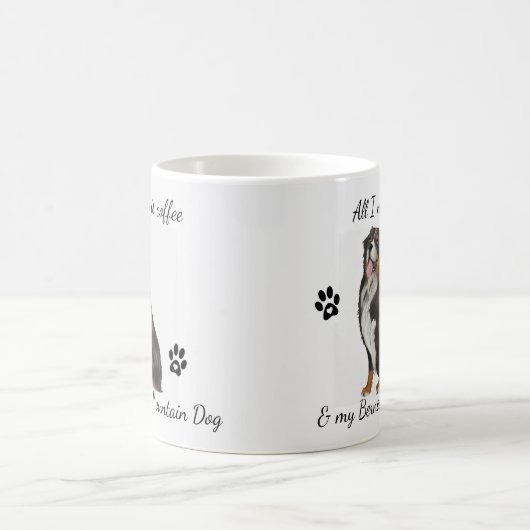 Ik heb alleen Coffee en Bernese Mountain Dog nodig Koffiemok (Center)