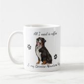 Ik heb alleen Coffee en Bernese Mountain Dog nodig Koffiemok (Links)