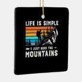 Ik heb alleen de bergen nodig keramisch ornament (Rechts)