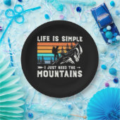 Ik heb alleen de bergen nodig papieren bordje (Feest)