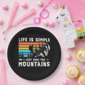 Ik heb alleen de bergen nodig papieren bordje (Feest)