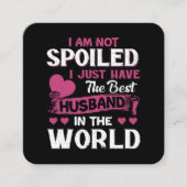 Ik heb alleen de beste man ter wereld vierkante visitekaartje (Voorkant)