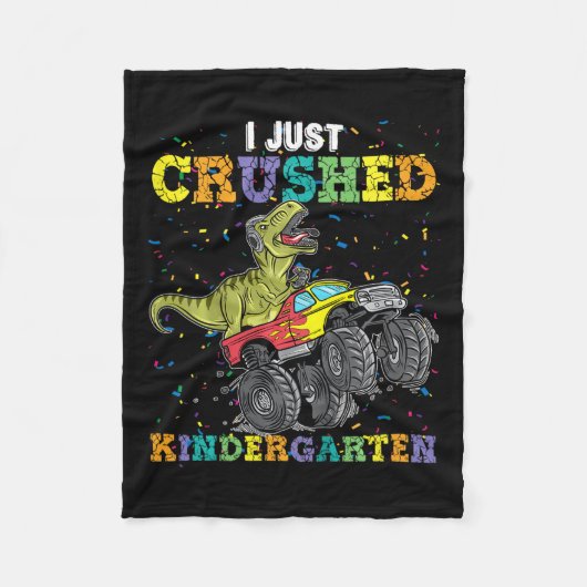 Ik heb alleen de Kindergarten Dinosaur Trex Monste Fleece Deken (Voorkant)
