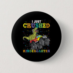 Ik heb alleen de Kindergarten Dinosaur Trex Monste Ronde Button 5,7 Cm