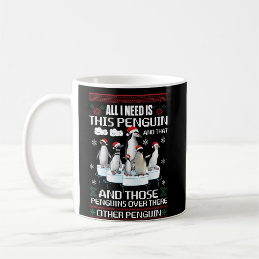 Ik heb alleen deze pinguïn en die andere pinguïn n koffiemok (Links)