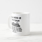 Ik heb alleen deze trein nodig en dat.. Stoomtrein Koffiemok (Voorkant links)