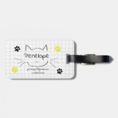 Ik heb alleen een kat en een kop koffie nodig. bagagelabel (Achterkant horizontaal)