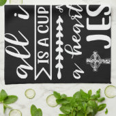 Ik heb alleen een koffiebeker nodig. theedoek (Gevouwen)