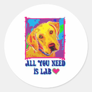 Ik heb alleen een lab nodig ronde sticker