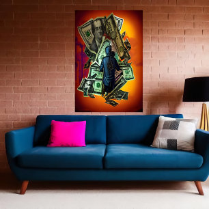 Ik heb alleen geld nodig AI Art Poster