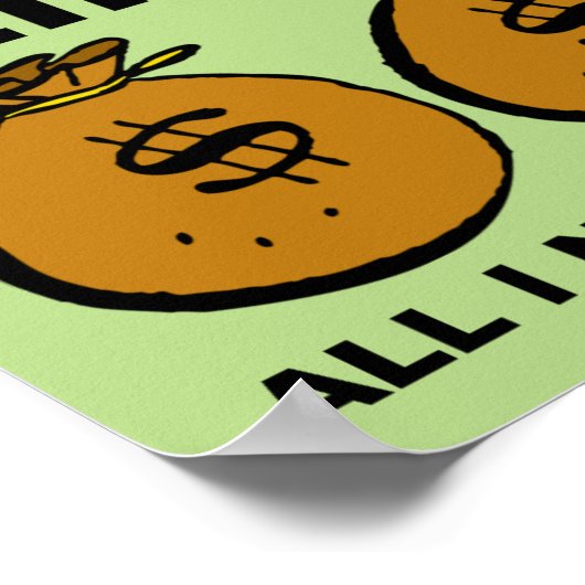 Ik heb alleen geld nodig voor Poster (Hoek)