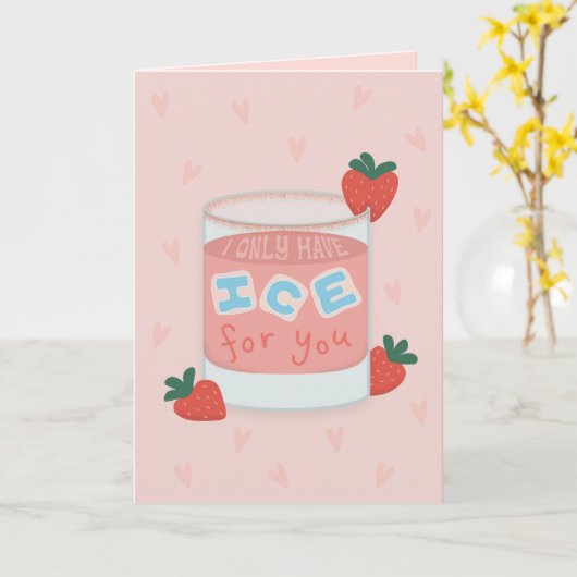 Ik heb alleen ijs voor jou kaart (Gele Bloem)