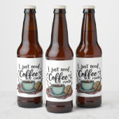 Ik heb alleen koffie en haken nodig bier etiket (Flessen)