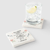 Ik heb alleen koffie en Jezus Onderzetter nodig (Zijkant)