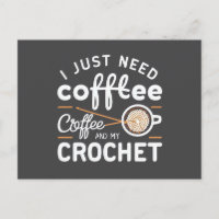 Ik heb alleen koffie en mijn haak Citaten Kunst no