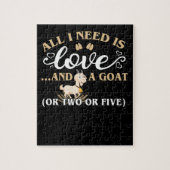 Ik heb alleen liefde en een geit nodig legpuzzel (Verticaal)