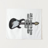 Ik heb alleen liefde nodig en gitaar spelen. wandkleed (Voorkant (horizontaal))