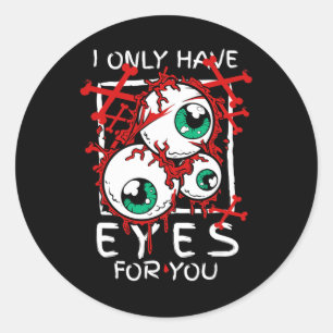 Ik heb alleen maar ogen voor je oog Halloween cade Ronde Sticker