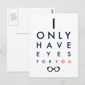 Ik heb alleen maar ogen voor jou - een heldere bri briefkaart (Voorkant / Achterkant)
