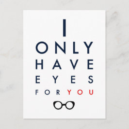 Ik heb alleen maar ogen voor jou - een heldere bri briefkaart