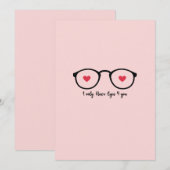 Ik heb alleen maar ogen voor jou feestdagenkaart (Voorkant / Achterkant)