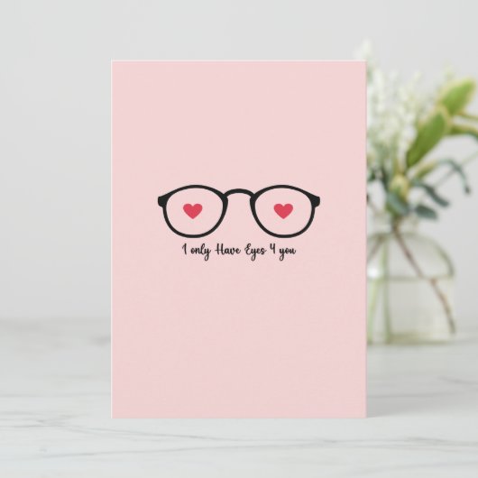 Ik heb alleen maar ogen voor jou feestdagenkaart (Staand voorkant)