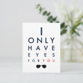 Ik heb alleen maar ogen voor jou - zonnebril briefkaart (Staand voorkant)