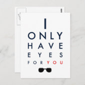 Ik heb alleen maar ogen voor jou - zonnebril briefkaart (Voorkant / Achterkant)