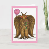 Ik heb alleen maar oog voor jou, Mothman Valentijn Feestdagen Kaart (Voorkant)