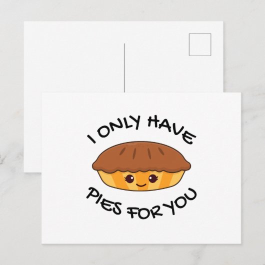Ik heb alleen maar taarten voor jou briefkaart (Voorkant / Achterkant)