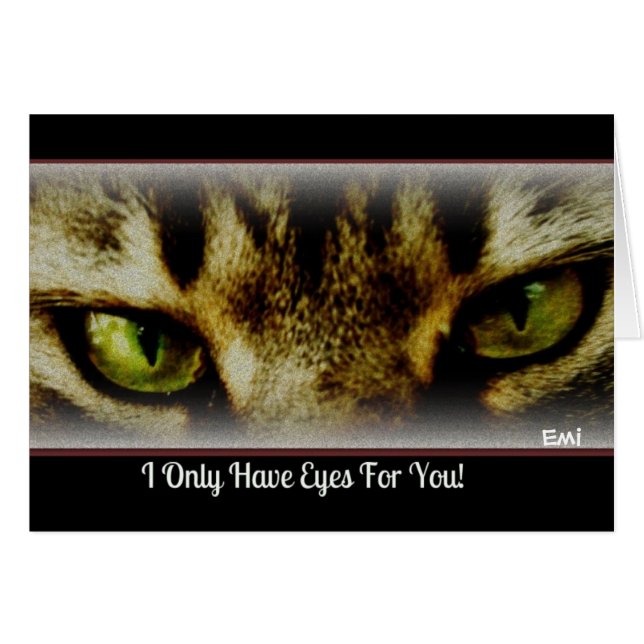 "Ik heb alleen ogen voor je." (Voorkant Horizontaal)